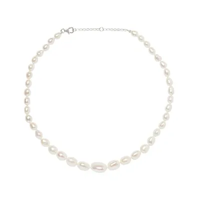 Olivia & Pearl Graduated Baroque Pearl Necklace In Gbn/14k