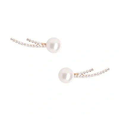 Olivia & Pearl Starlet Ear Climber In O&p/sec/rg