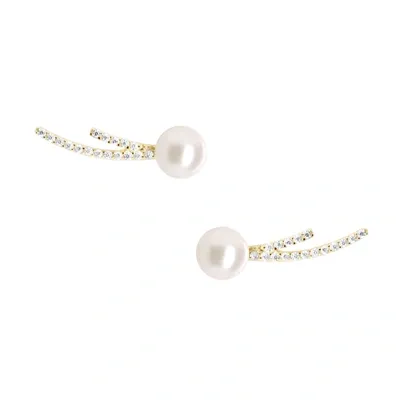 Olivia & Pearl Starlet Ear Climber In O&p/sec/yg