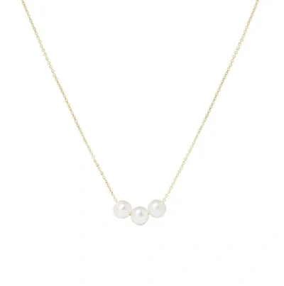 Olivia & Pearl Oh So Fine Trio Necklace In O&p/trio/yg