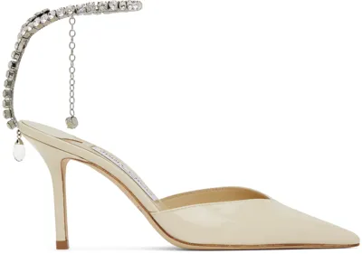 Jimmy Choo Saeda 85 In Leinen/kristall