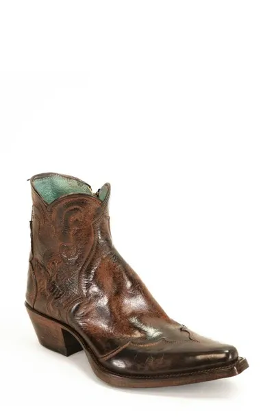 Bed Stu Ace Western Boot In Black Rustic Rust