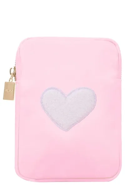 Bloc Bags Mini Heart Cosmetics Bag In Baby Pink