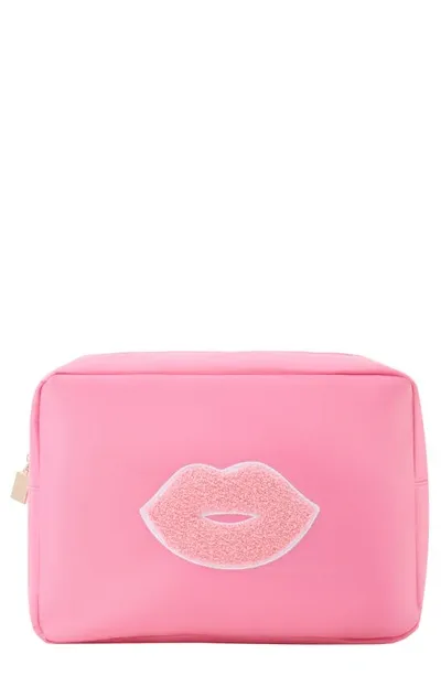 Bloc Bags X-large Kiss Cosmetic Bag In Bubblegum Pink