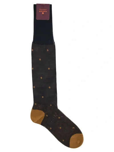 Gallo Polka Dot Cotton Long Socks