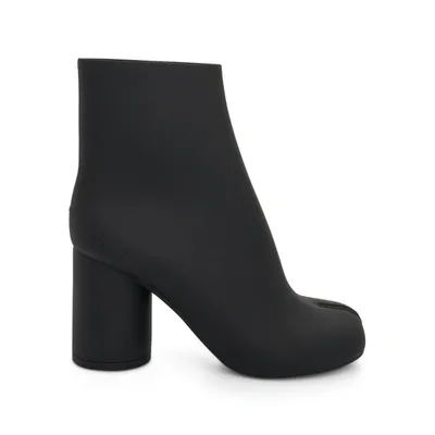 Maison Margiela Tabi Rubber Ankle Boots In Black