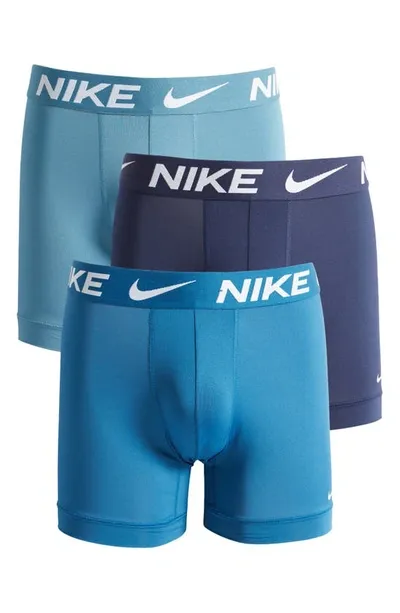 Nike 3-pack Dri-fit Essential Micro Boxer Briefs In Noise Aqua