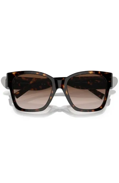 Tiffany & Co 54mm Gradient Square Sunglasses In Havana