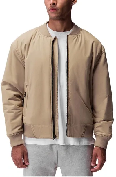 Asrv Water Resistant Insulated Bomber Jacket In Khaki