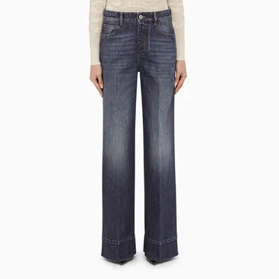 Bottega Veneta Blue Wide Denim Jeans