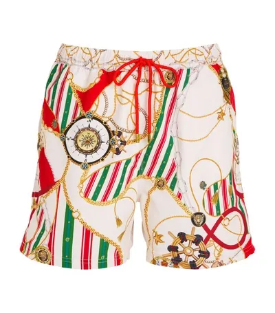 Camilla Printed Swim Shorts In Multicolor