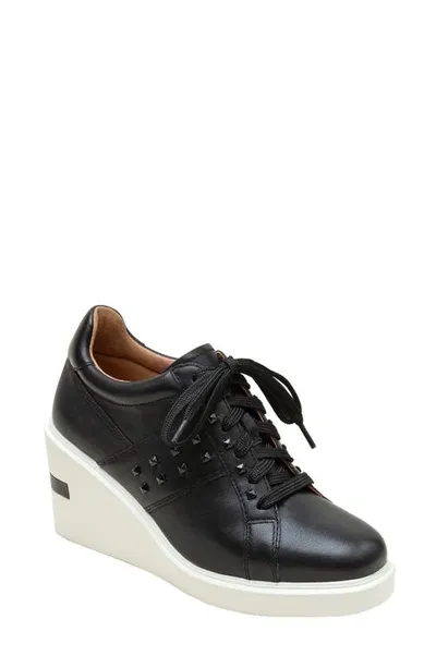 Linea Paolo Katia Wedge Sneaker In Black