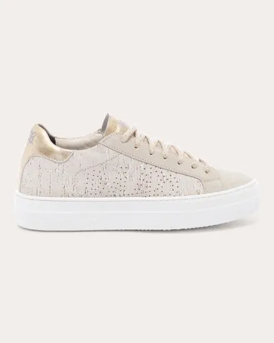 P448 Women's Thea Metallic Platform Sneaker In Neutrals