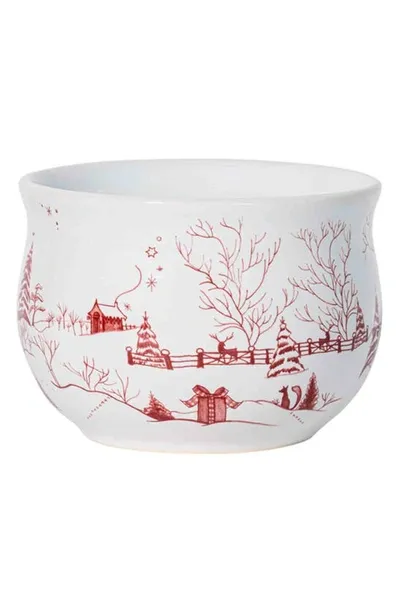 Juliska Country Estate Winter Frolic Comfort Bowl In Ruby