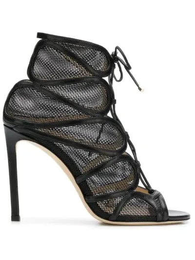 Jimmy Choo Malena 100 Sandals In Black