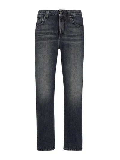 Dolce & Gabbana Mid-rise Boyfriend Jeans In Black