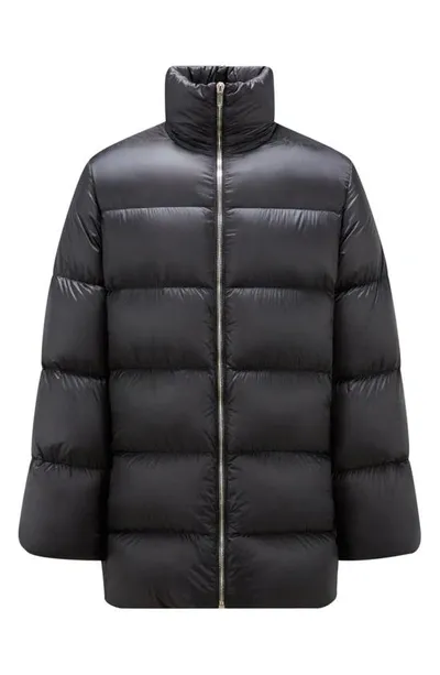 Rick Owens X Moncler Cyclopic Down Puffer Coat In Black