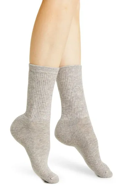 American Trench Supermerino Wool Blend Crew Socks In Charcoal