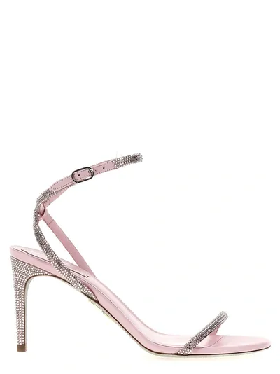 René Caovilla Ellabrita Sandals In Pink