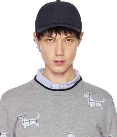 Thom Browne Typewriter Cloth Baseball Cap In 415 Navy