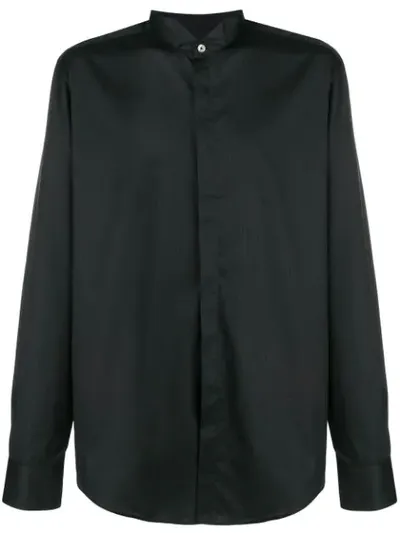 Lanvin Striped Effect Shirt In Black