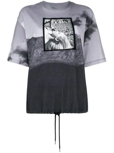 Opening Ceremony Contrast Print Short-sleeve T-shirt In Black