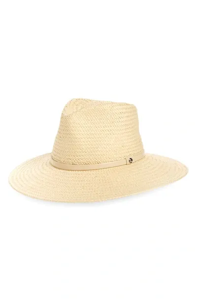 Rag & Bone Lexie Packable Wide Brim Straw Fedora In Natural