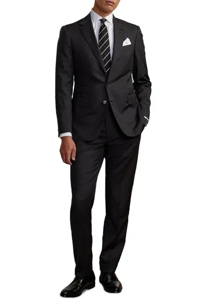 Ralph Lauren Purple Label Gregory Hand Tailored Wool Serge Suit In Charcoal