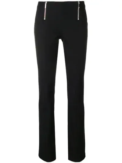 Michael Michael Kors Zipped Skinny Trousers In Black