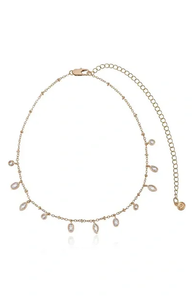 Ettika Dainty Cubic Zirconia Necklace In Gold