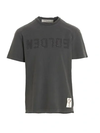 Golden Goose Logo T-shirt In Gray