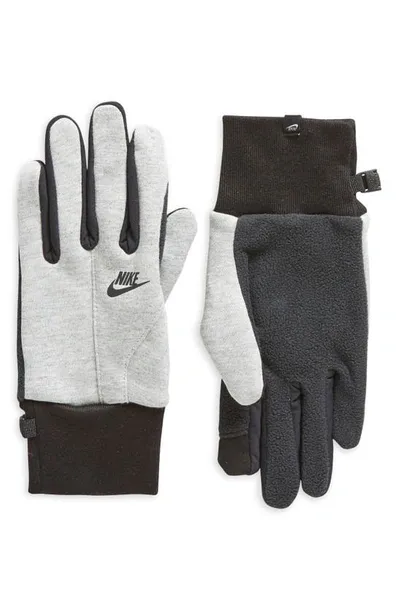 Nike Tech Fleece 2.0 Touchscreen Gloves In Grey