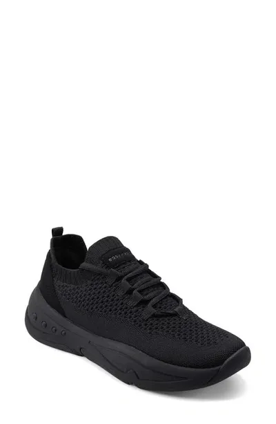 Easy Spirit Power Lace-up Sneaker In Black