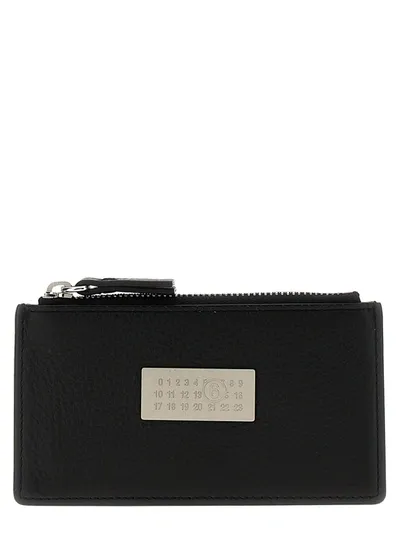 Mm6 Maison Margiela Numeric Signature Wallets, Card Holders In Black