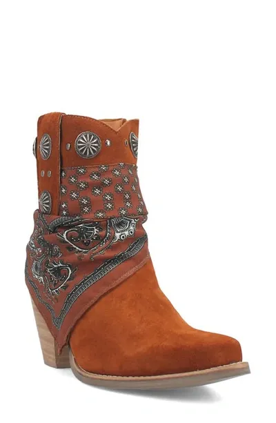 Dingo Bandida Side Zip Western Boot In Brown