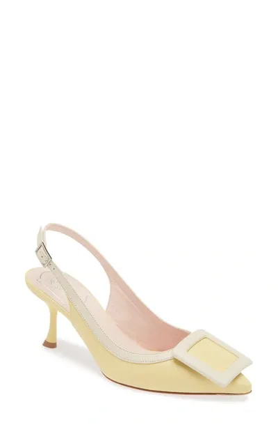 Roger Vivier Viv In Yellow/white