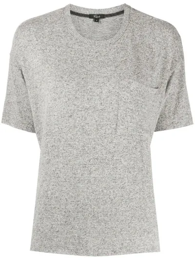 Rails Short-sleeve Knit Top In Grey