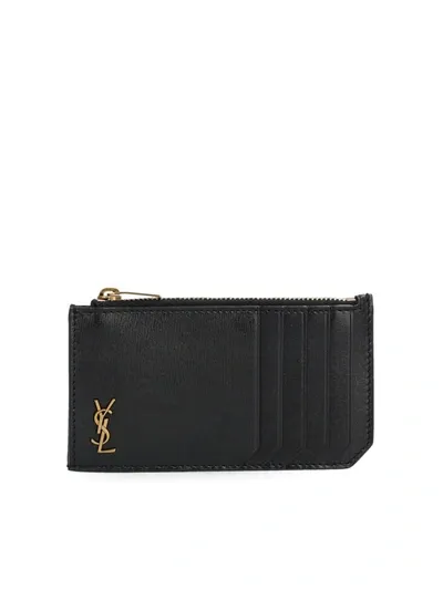 Saint Laurent Wallets In Black