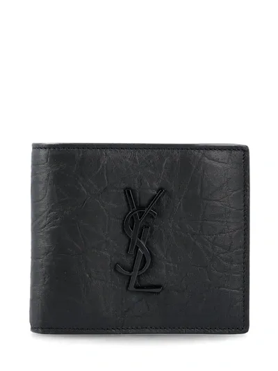 Saint Laurent Wallets In Black