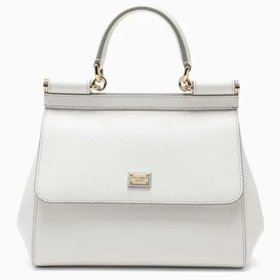 Dolce & Gabbana White Sicily Small Handbag In Multicolor