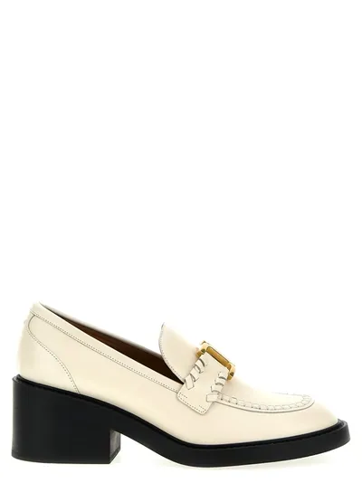 Chloé Marcie Loafers In White