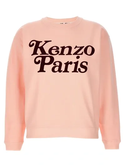 Kenzo Logo Sweatshirt In Pink