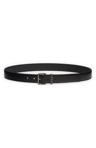 Valentino Garavani Rockstud Leather Belt In Nero