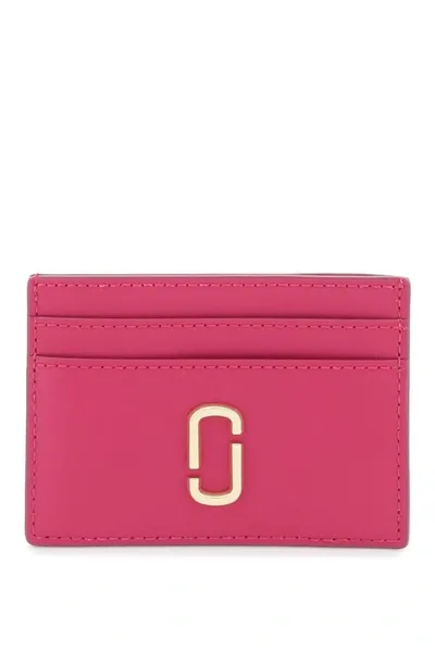 Marc Jacobs The J Marc Card Case In Fuchsia