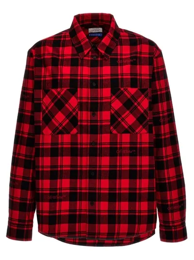 Off-white Check Shirt Shirt, Blouse In Multi