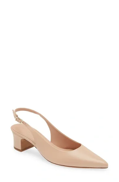 Mansur Gavriel Pointed Toe Slingback Pump In Ballet