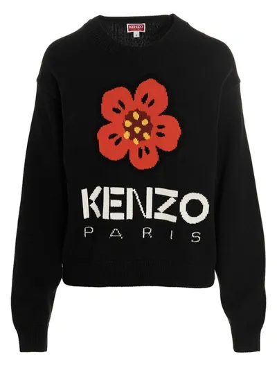 Kenzo Logo Sweater Sweater, Cardigans In Black