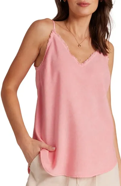 Bella Dahl Frayed Edge Camisole In Blossom Pink