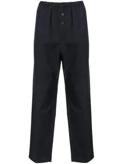 Jil Sander Loose Fit Trousers In Blue