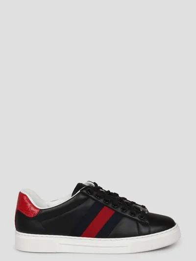 Gucci Ace Sneakers In Black